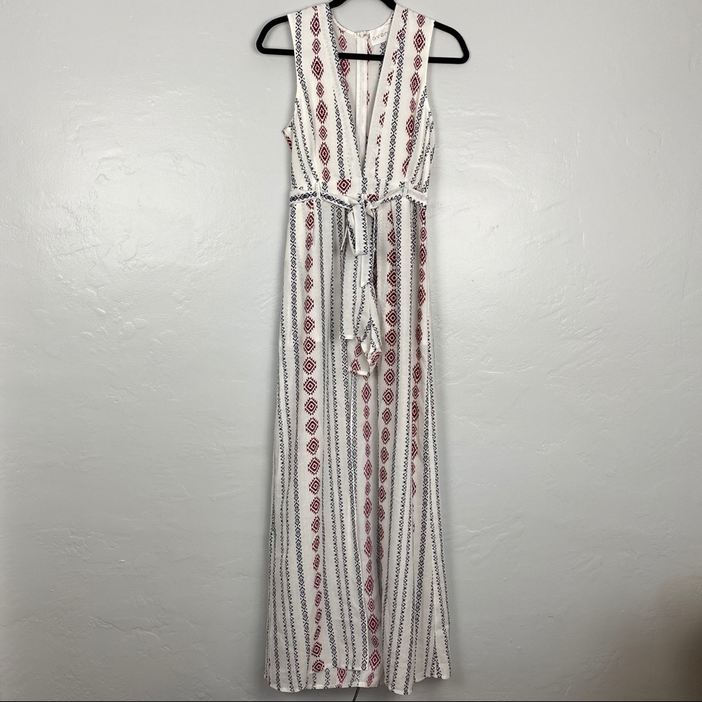 Like New Boutique Aztec Tribal Romper w/ Maxi Back